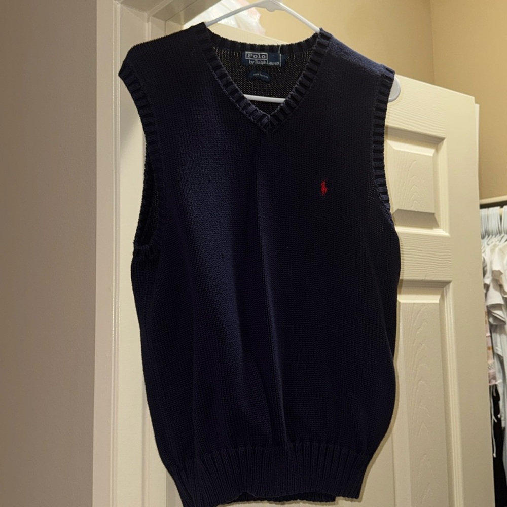 Polo Ralph Lauren Navy Blue Sweater Vest